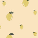 Dekornik - Wallpaper Little Lemons Salmon