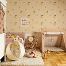 Dekornik - Wallpaper Little Lemons Salmon