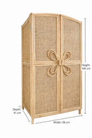 Rotan Kinderkast met Bloem – Leo & Moon