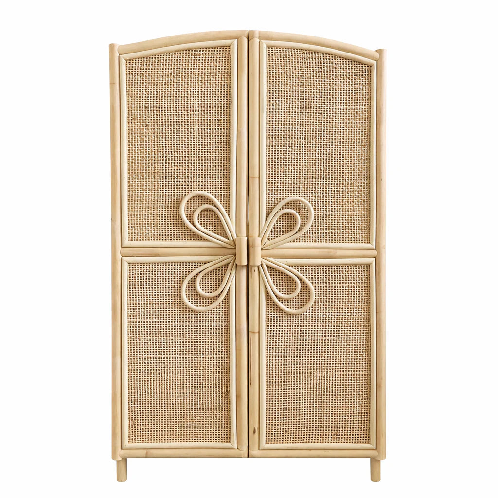 Rotan Kinderkast met Bloem – Leo & Moon