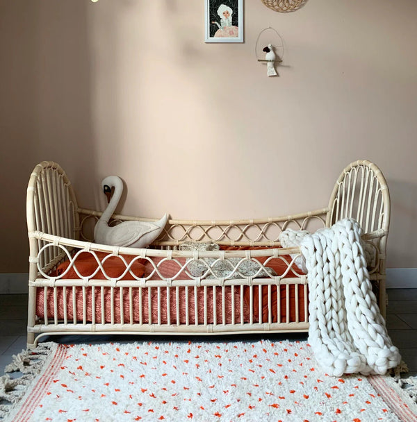 Leo &amp; Moon Rattan Toddler Bed / Junior Bed Luna