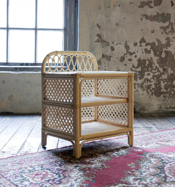 Rattan (bedside) table - Leo &amp; Moon