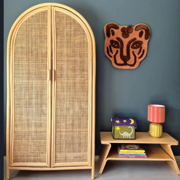 Leo & Moon Rotan webbing kast rond – Ronde Kast Kinderkamer Handgemaakt