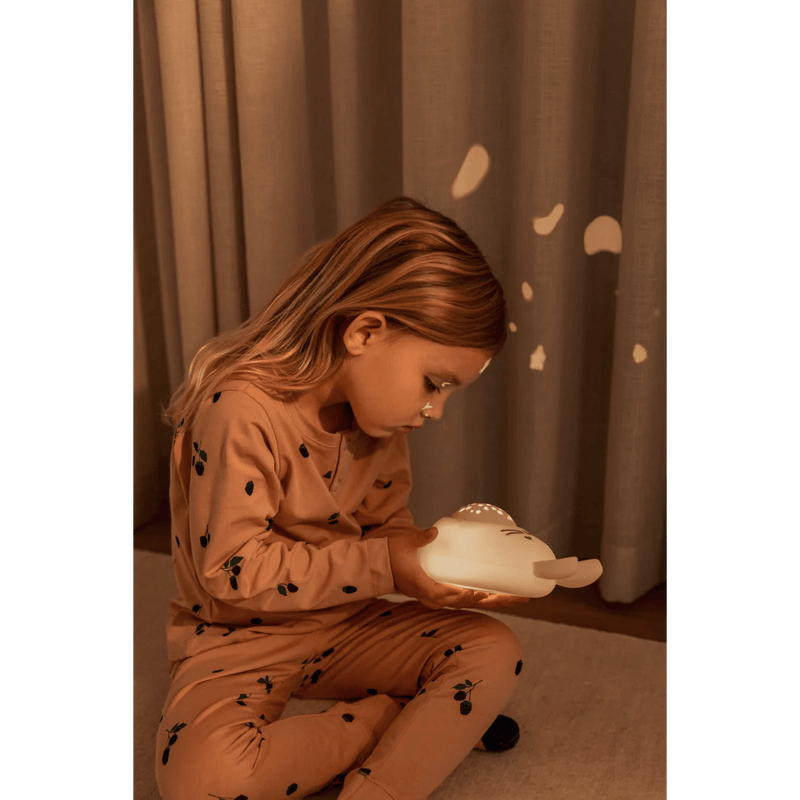 LIEBEOT - Manuel Night Light Kaninchenprojektion & Sound Nightlight - Sandy