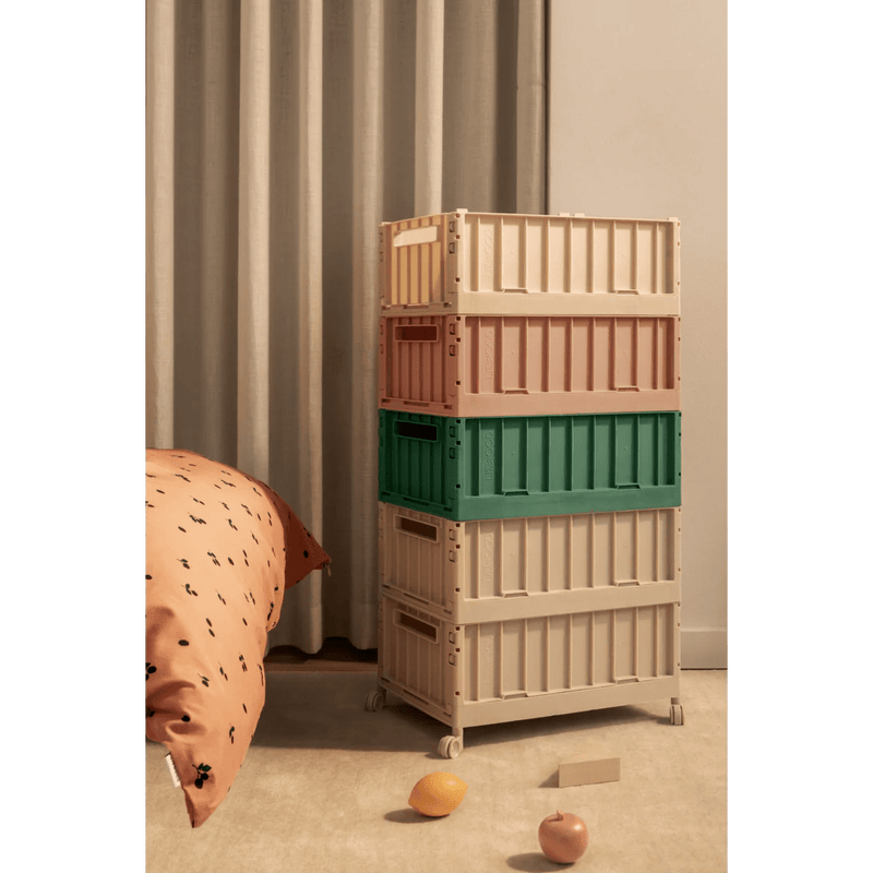 Liewood - Weston Large Foldable Storage Box With Wheels - Sandy