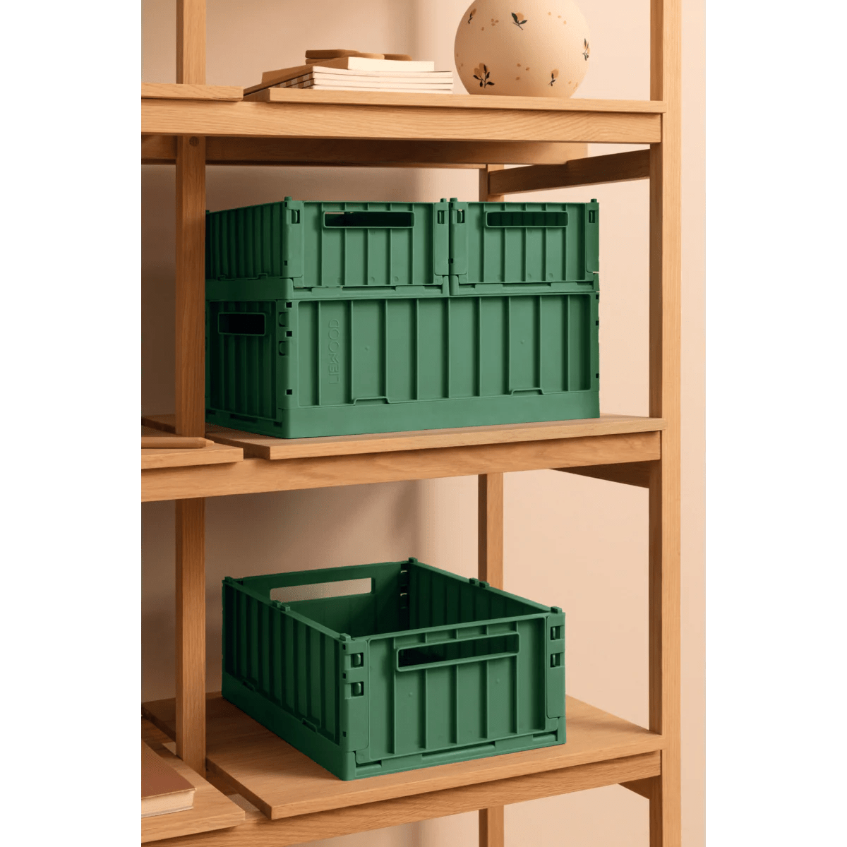 Liewood Weston Mittlere Aufbewahrungsbox 2er-Pack Dusty Ivy – Stapelbar