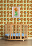 Wallpaper Meet me at the Wall - Lion head - Matcha - Aniek Bartels