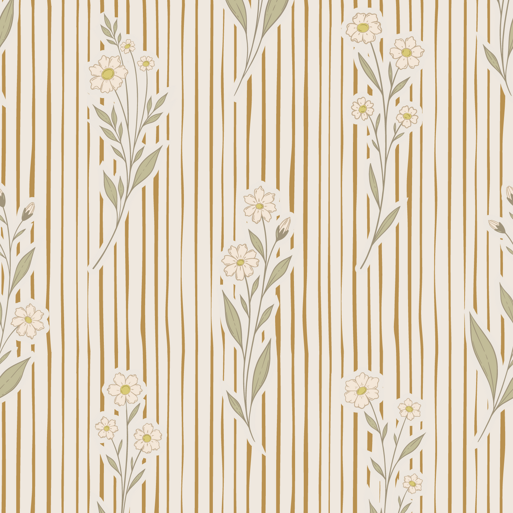 Muestra de papel pintado Bloom Stories - Miel