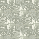 Wallpaper Staal Little Amour Dreamy Toys - Green