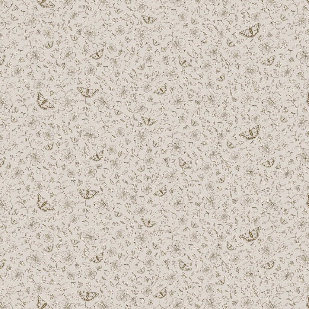 Wallpaper sample Little Amour - Little Flower Garden - Sand