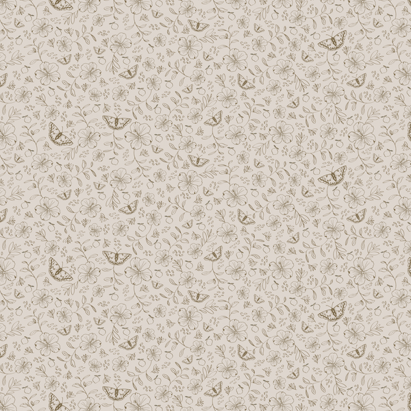 Wallpaper sample Little Amour - Little Flower Garden - Sand