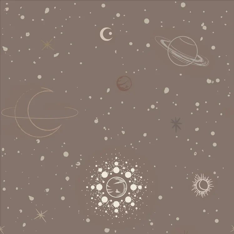 Wallpaper Space Stars - Warm Brown