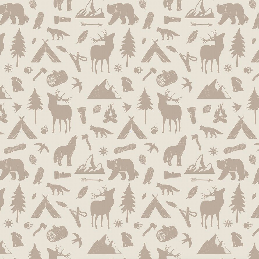 Wallpaper sample Little Amour Wild Forest - Natural