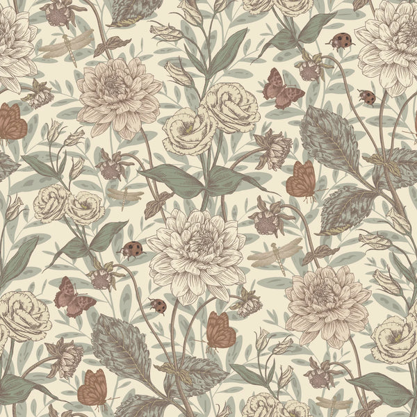 Wallpaper Little Amour Floral Spring - Cream