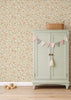 Behang Blossom Vines Lilac – bloemen behang kinderkamer met speelse ranken