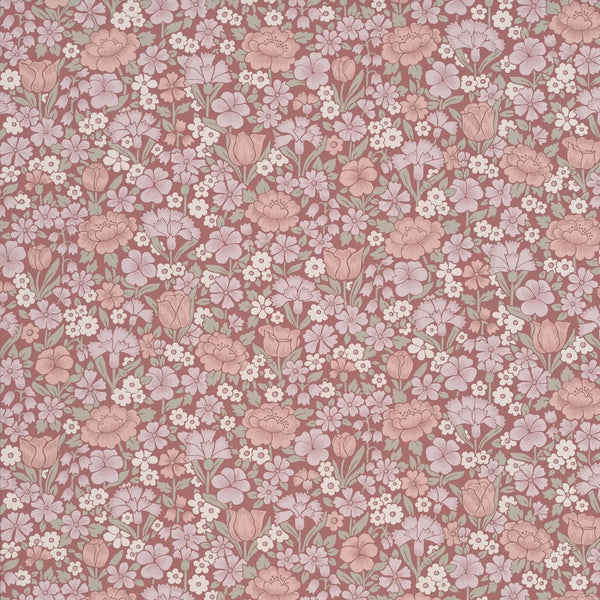 Little Greene - Spring Flowers Blush - Bloemen behang