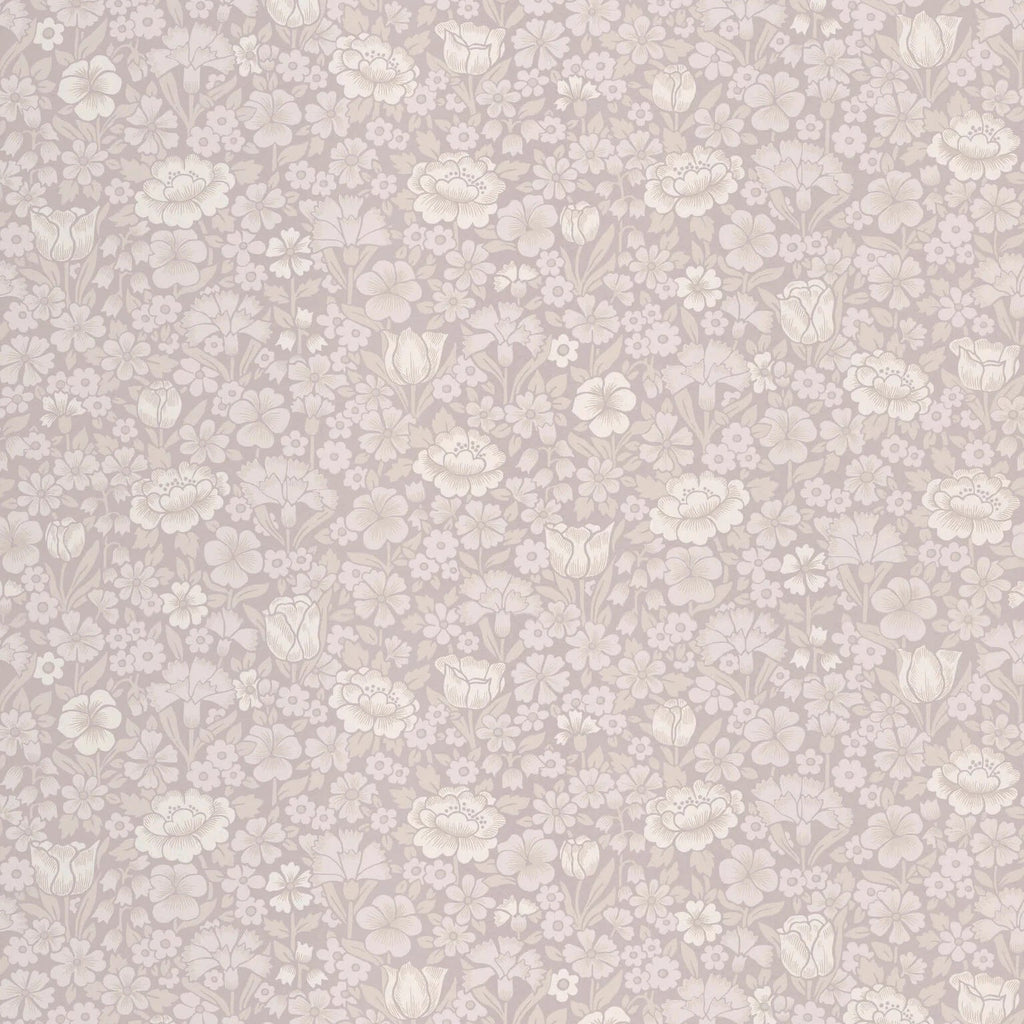 Little Greene Spring Flower Wallpaper – French Gray | Historical Floral Design