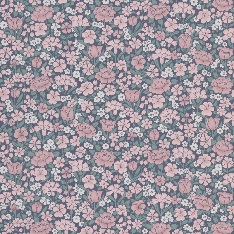 Behangstaal Little Greene - Spring Flowers - Juniper