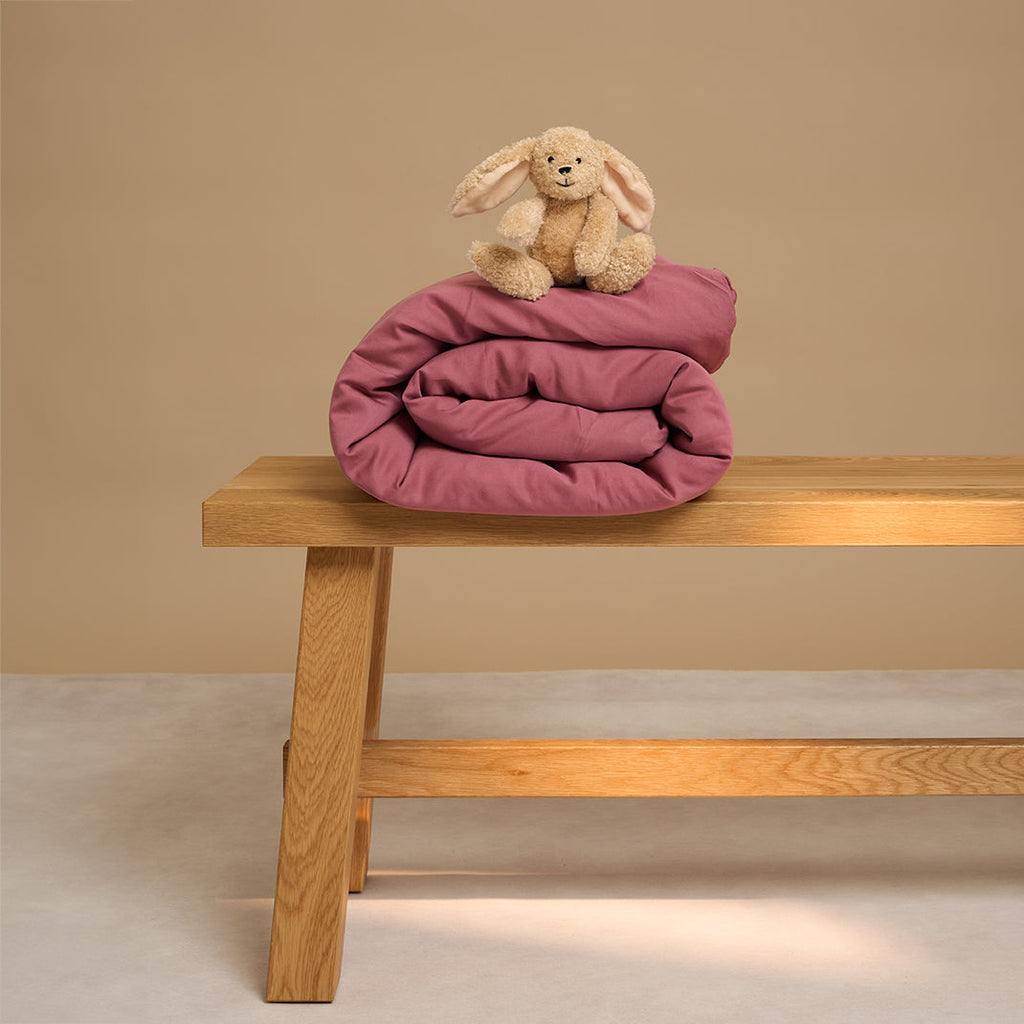 Kinder – TENCEL™ Twill-Bettbezug Dusty Rose