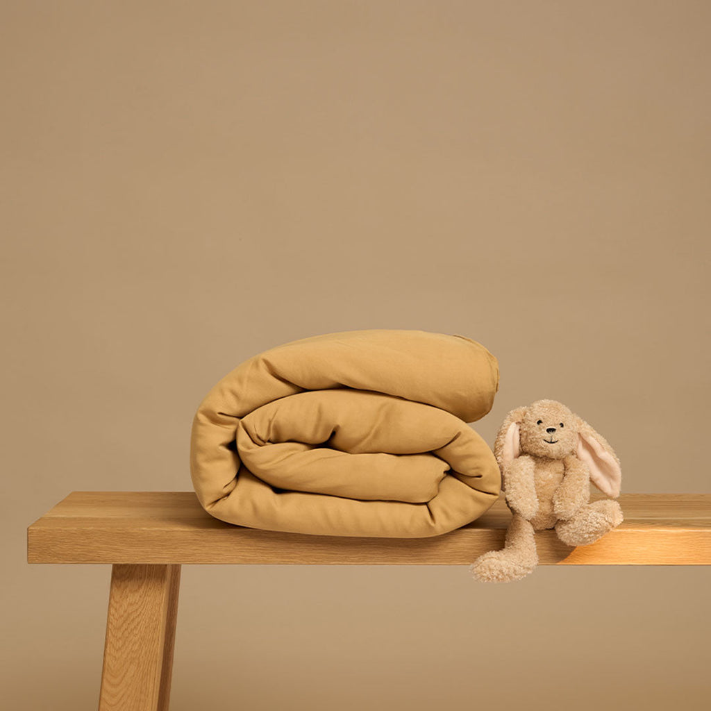 Kinder - TENCEL™ Twill Bettbezug ockergelb