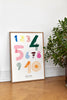 MADO by Paper Collective - Art print - Spaghetti Numbers 50x70cm