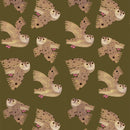 Behangstaal Meet me at the Wall - Owl - Fern - Aniek Bartels