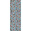 Behangstaal Meet me at the Wall - Owl Sky blue - Aniek Bartels