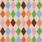 Échantillon de papier peint Meet me at the Wall - Harlequin multicolore - Aniek Bartels