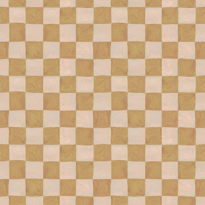 Behangstaal Meet me at the Wall - Square blocks sand - Aniek Bartels