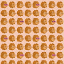 Behangstaal Meet me at the Wall - Lion heads - Pale pink - Aniek Bartels