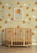 Tapetenbeispiel Meet me at the Wall – Skating Lion – Neutral – Aniek Bartels