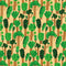 Échantillon de papier peint Meet me at the Wall - Arbres - Jaune beurre - Aniek Bartels