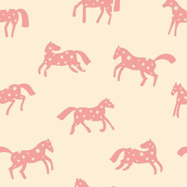 Wallpaper Meet Me At The Wall - Magic Horses - Creme - Joëlle Wehkamp