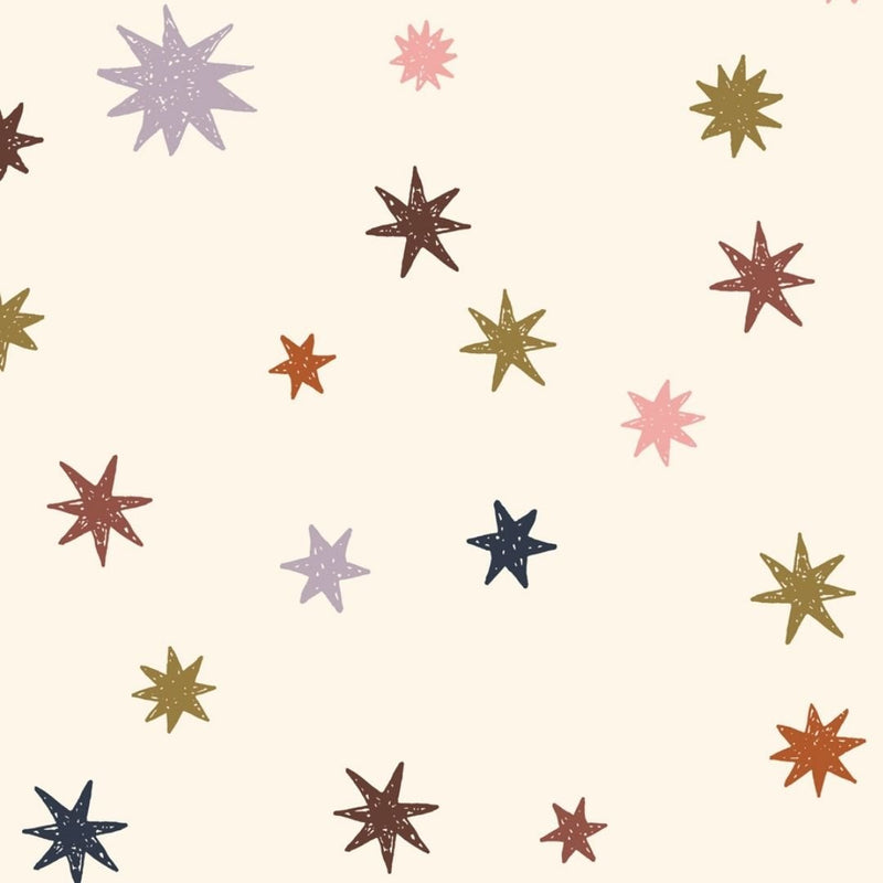 Papel pintado infantil Encuéntrame en la pared - Noche estrellada - Multicolor - Joëlle Wehkamp