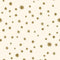 Esempio di carta da parati Incontriamoci al Muro - Notte stellata - Crema e kaki - Joëlle Wehkamp