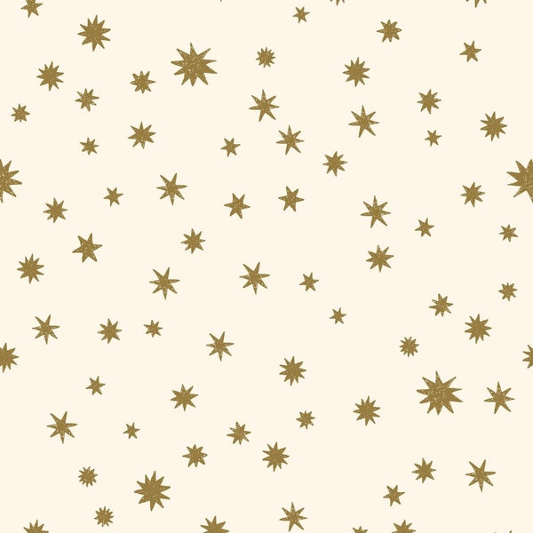 Wallpaper Meet me at the Wall - Starry Night - Cream & Khaki - Joëlle Wehkamp