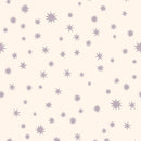 Wallpaper sample Meet me at the Wall - Starry Night - Cream & Lilac - Joëlle Wehkamp