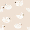 Behangstaal Meet me at the Wall - Swans - Beige - Joëlle Wehkamp