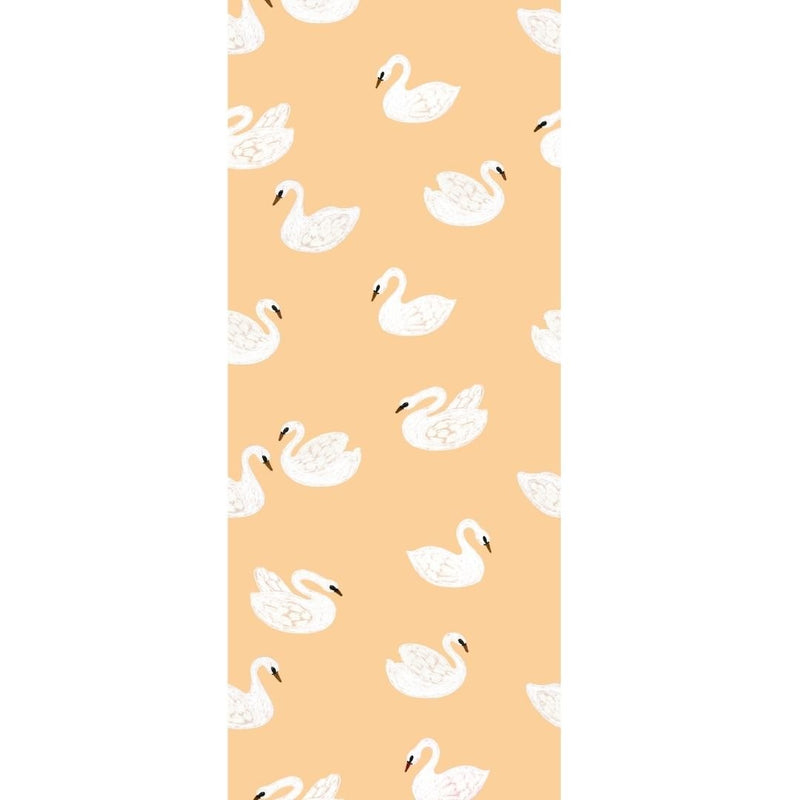 Behangstaal Meet me at the Wall - Swans - Buttercup - Joëlle Wehkamp