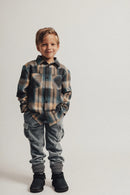 Baje Studio - Woolwich Corduroy Pants - Greyish Blue