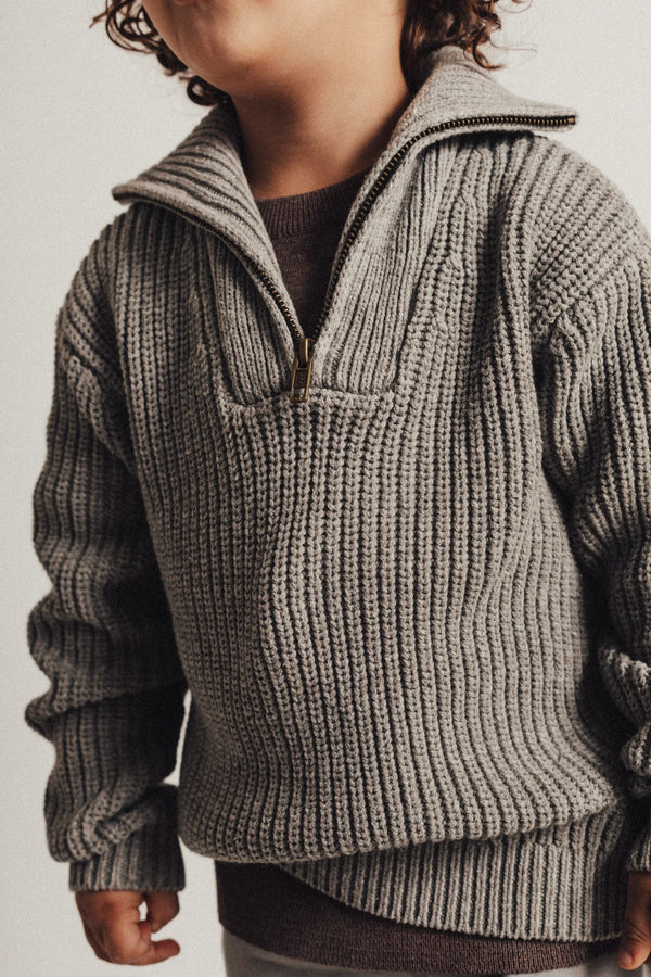  Baje Studio - Lennox Pullover - Dunkelgrau 