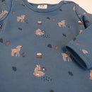 Müsli - Body/Romper with Bos Herten Print - Stormy Blue