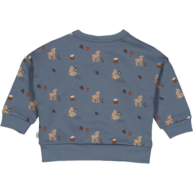 Müsli - Deer Sweatshirt - Stormy Blue 