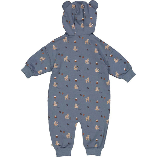 Müsli - Bodysuit/box suit - with zipper and deer print 