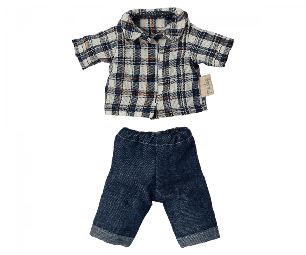 Maileg kledingset vader muis jeans 17-2305-02