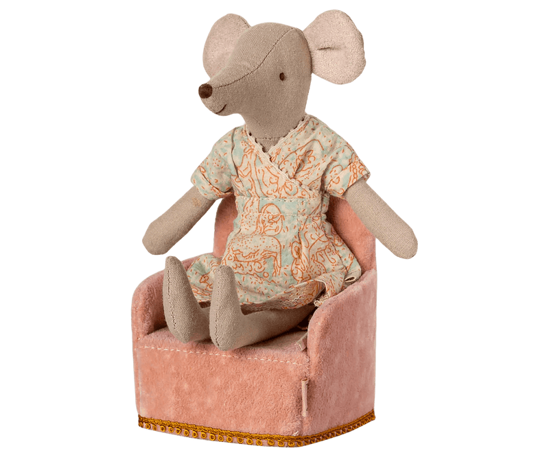 Maileg - Dollhouse chair - Rose