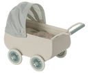 Maileg - Kinderwagen met baby muis - Mint