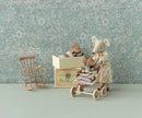 Maileg - Sleepy Wakey Baby Mouse in Matchbox - Rose