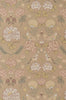 Majvillan behang voor de kinderkamer print june Honey Beige - honing beige met bloemen en vogels