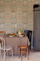 Majvillan kinderbehang bloemen june  saga green groen